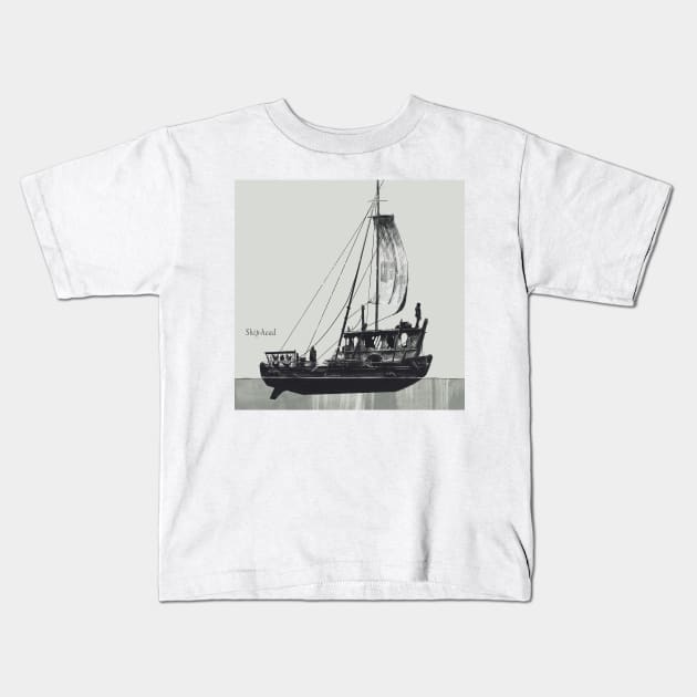 Ship Head Kids T-Shirt by ArashRazavi